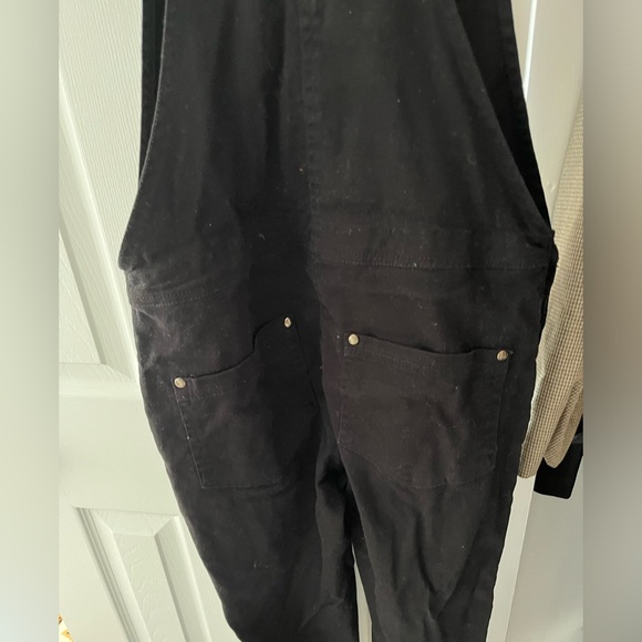 Asos Black Denim Overalls - Picture 4 of 6